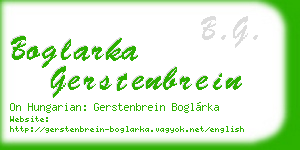 boglarka gerstenbrein business card