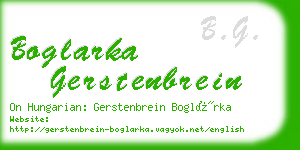 boglarka gerstenbrein business card